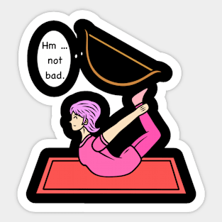 Yoga Bow Pose Sticker